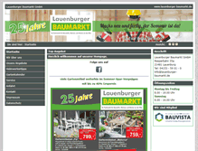 Tablet Screenshot of lauenburger-baumarkt.de
